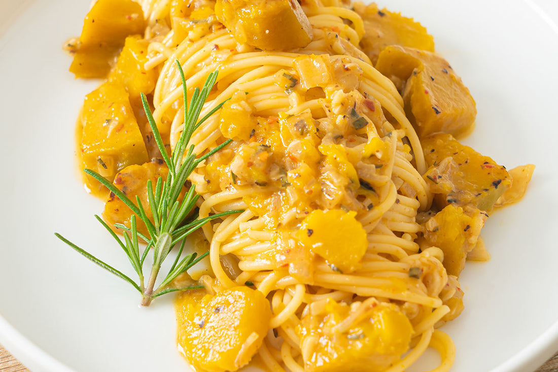 Pasta con zucca e nduja