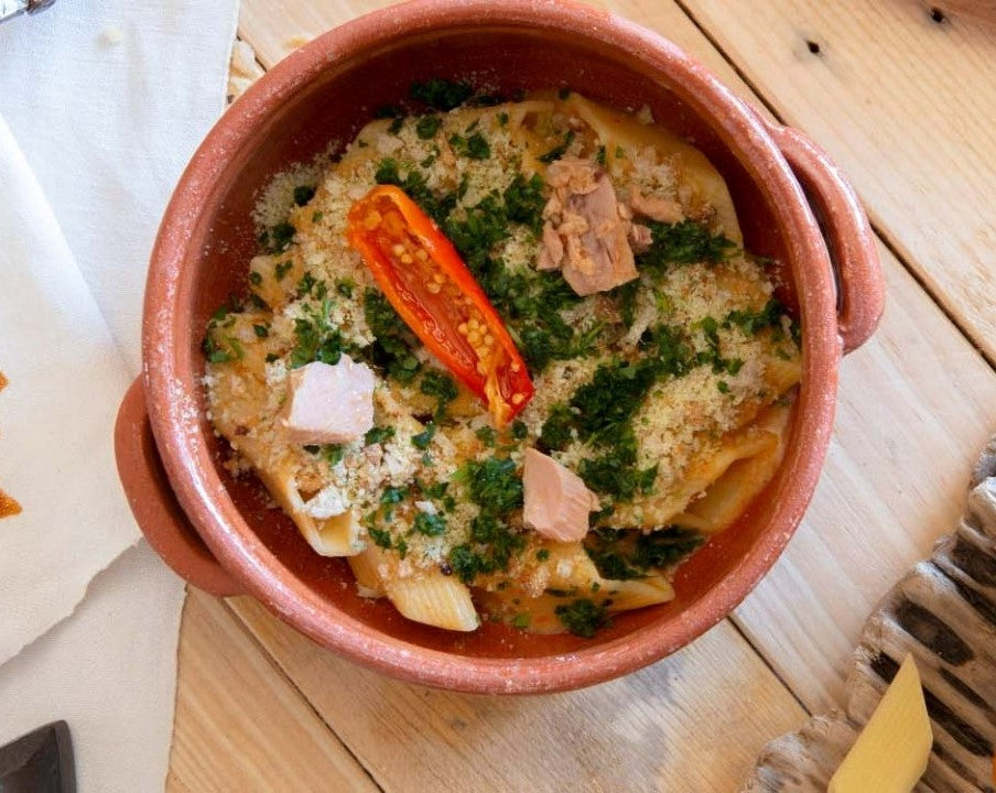 Pi Quadro con Trancetti di Tonno con peperoncino di Calabria