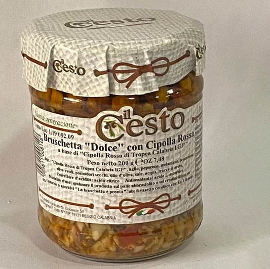 Bruschetta "Dolce" con Cipolla Rossa
