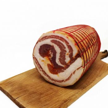 Pancetta arrotolata Calabrese